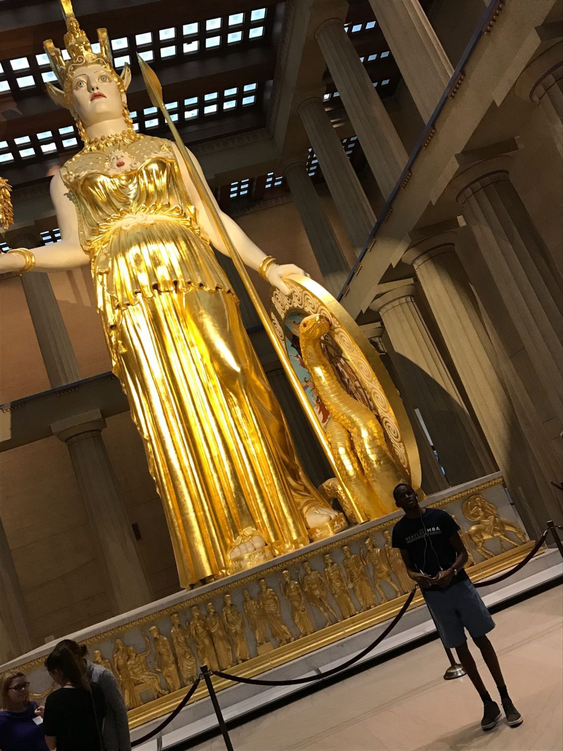 The replication of the Statue of Athena